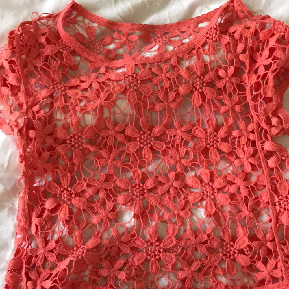 Kimchi Blue pink floral shirt